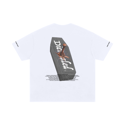 DieHealed Nail in The Coffin Branded Graphic Tee - White