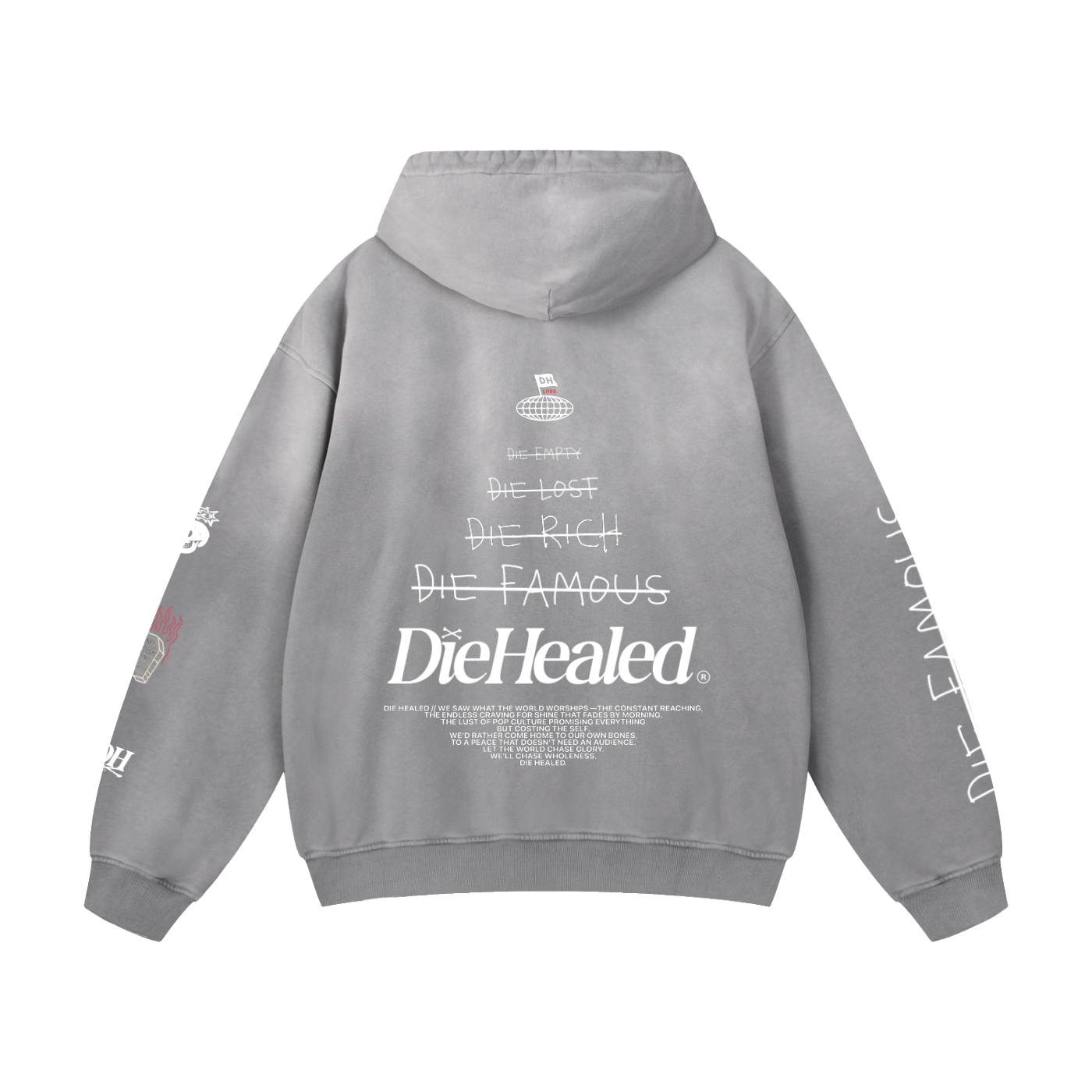 DieHealed Hoodie Affirmations