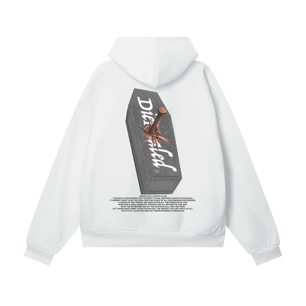 DieHealed Nail in the Coffin Hoodie - White