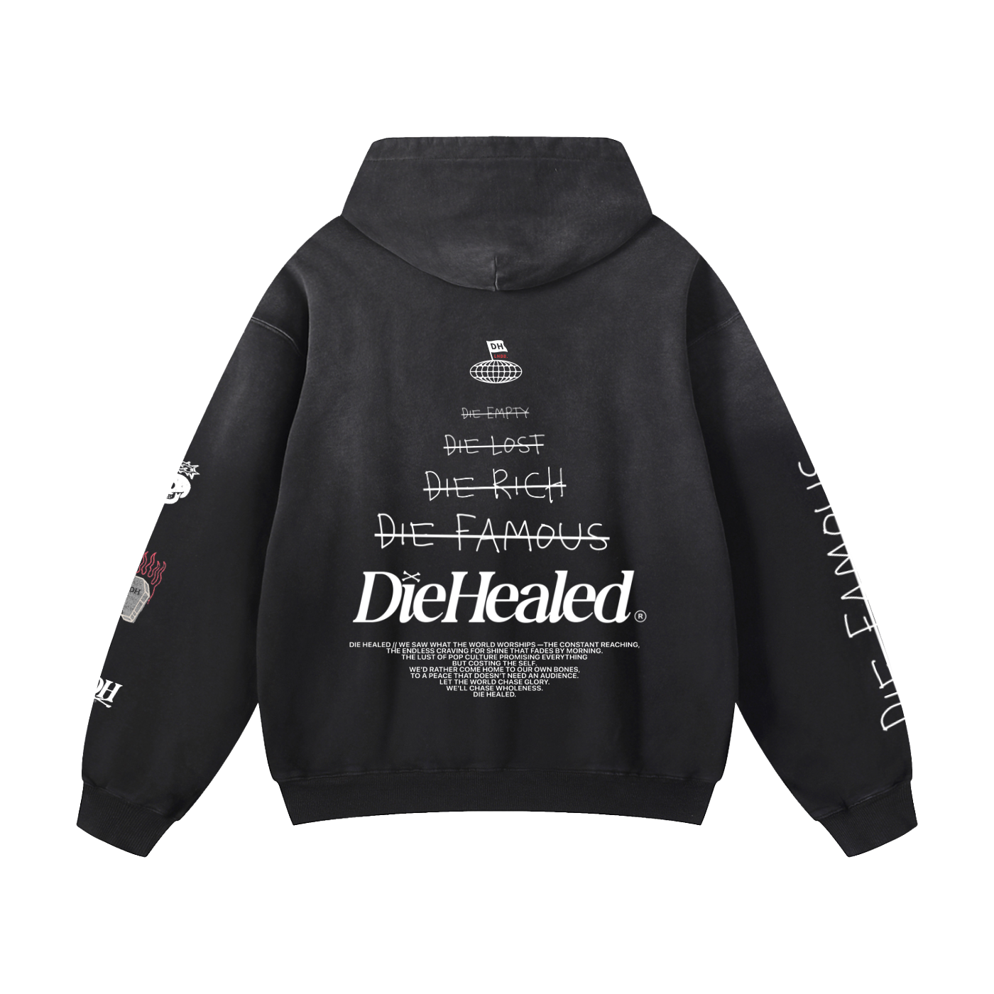 DieHealed Hoodie Affirmations
