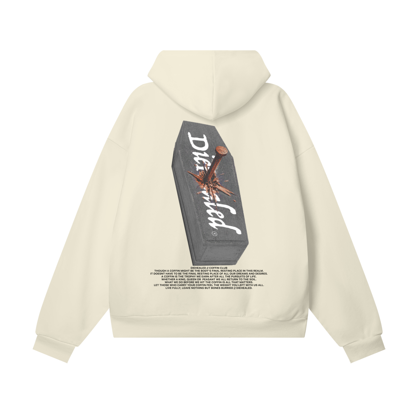 DieHealed Nail in the Coffin Hoodie - White
