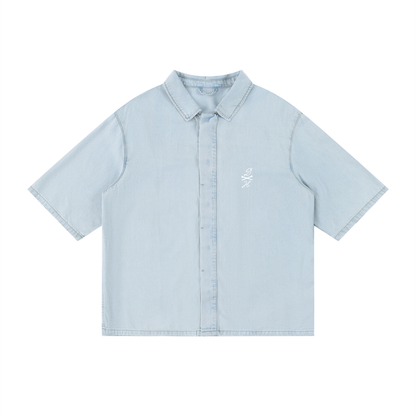 DieHealed Society Vintage Washed Collar Shirt