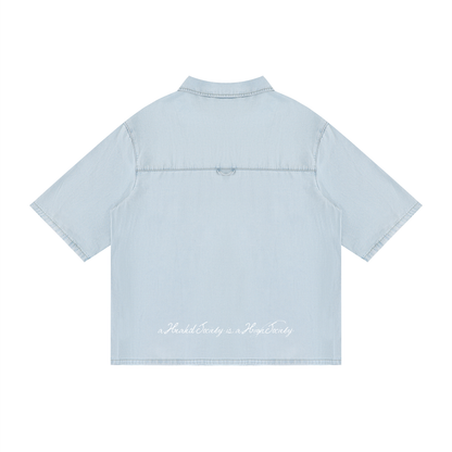 DieHealed Society Vintage Washed Collar Shirt