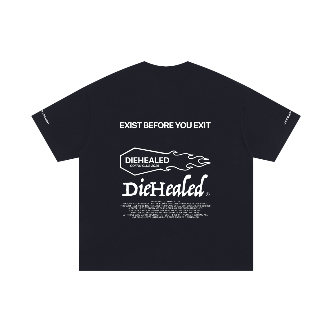 DieHealed Coffin Club Tee - Black