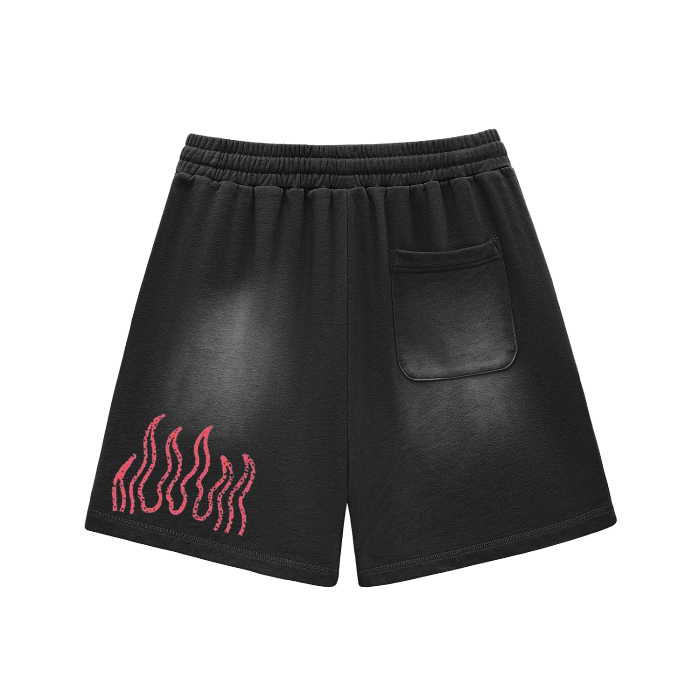 DieHealed Sun Faded Fire Shorts
