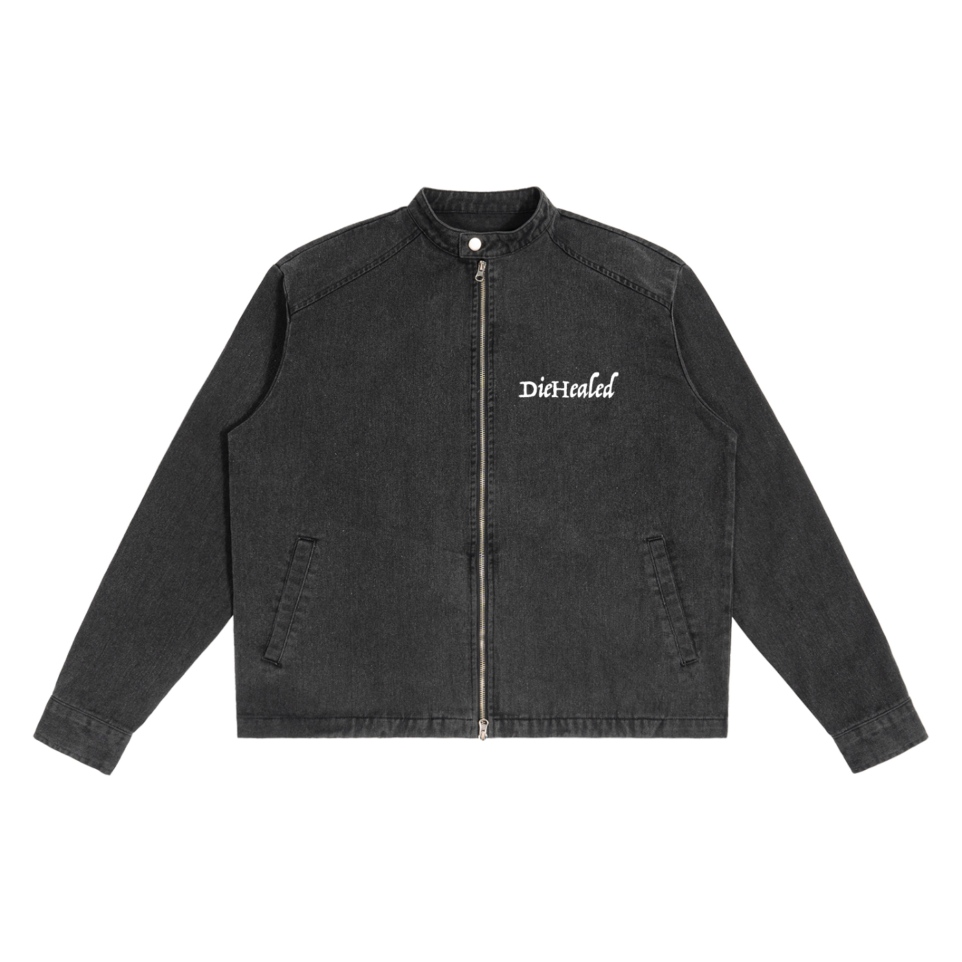 DieHealed Black Vintage Denim Jacket