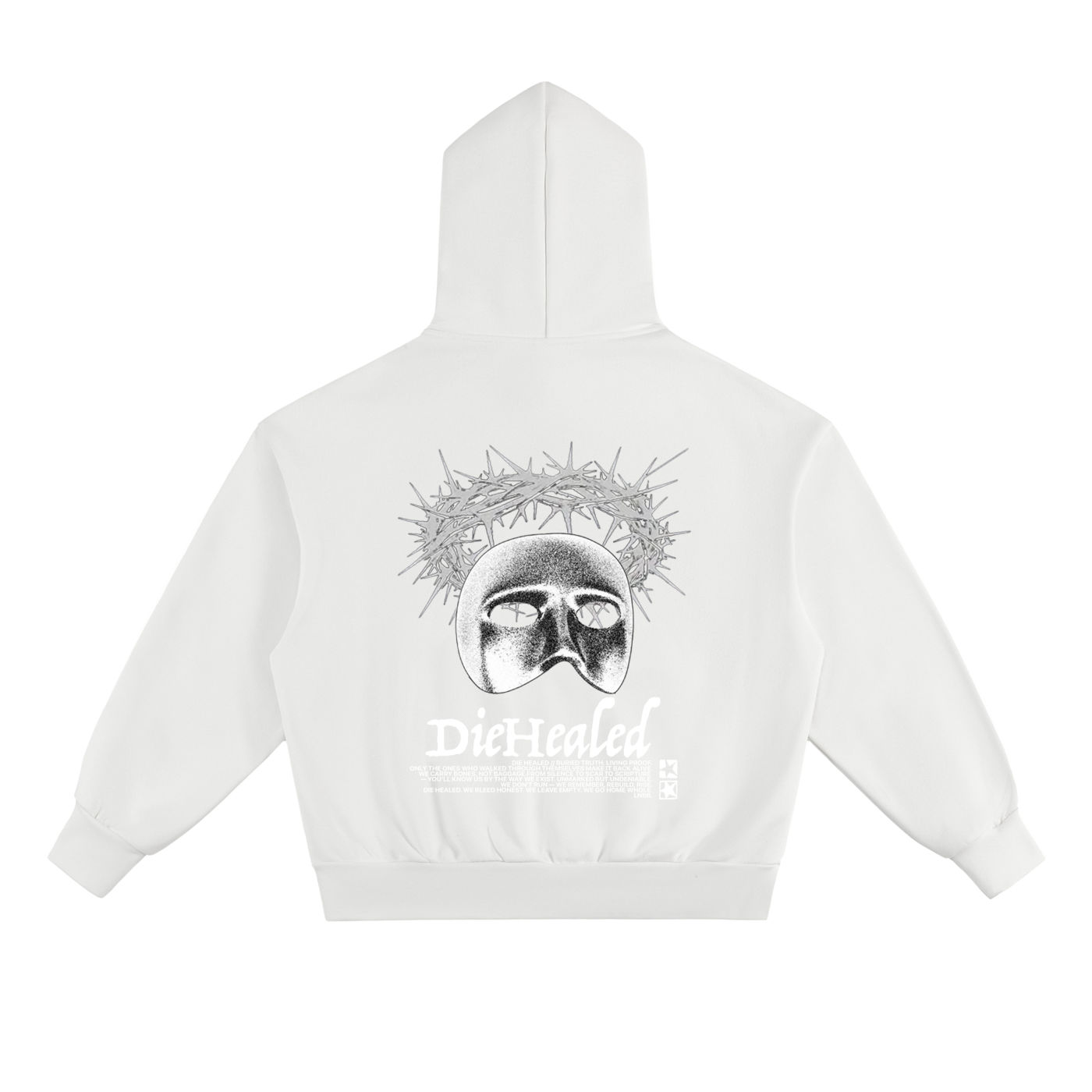 DieHealed "Crowned" Heavy Hoodie.