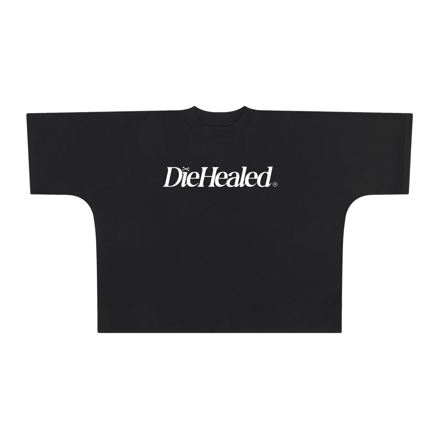 DieHealed Boxy Tee Black