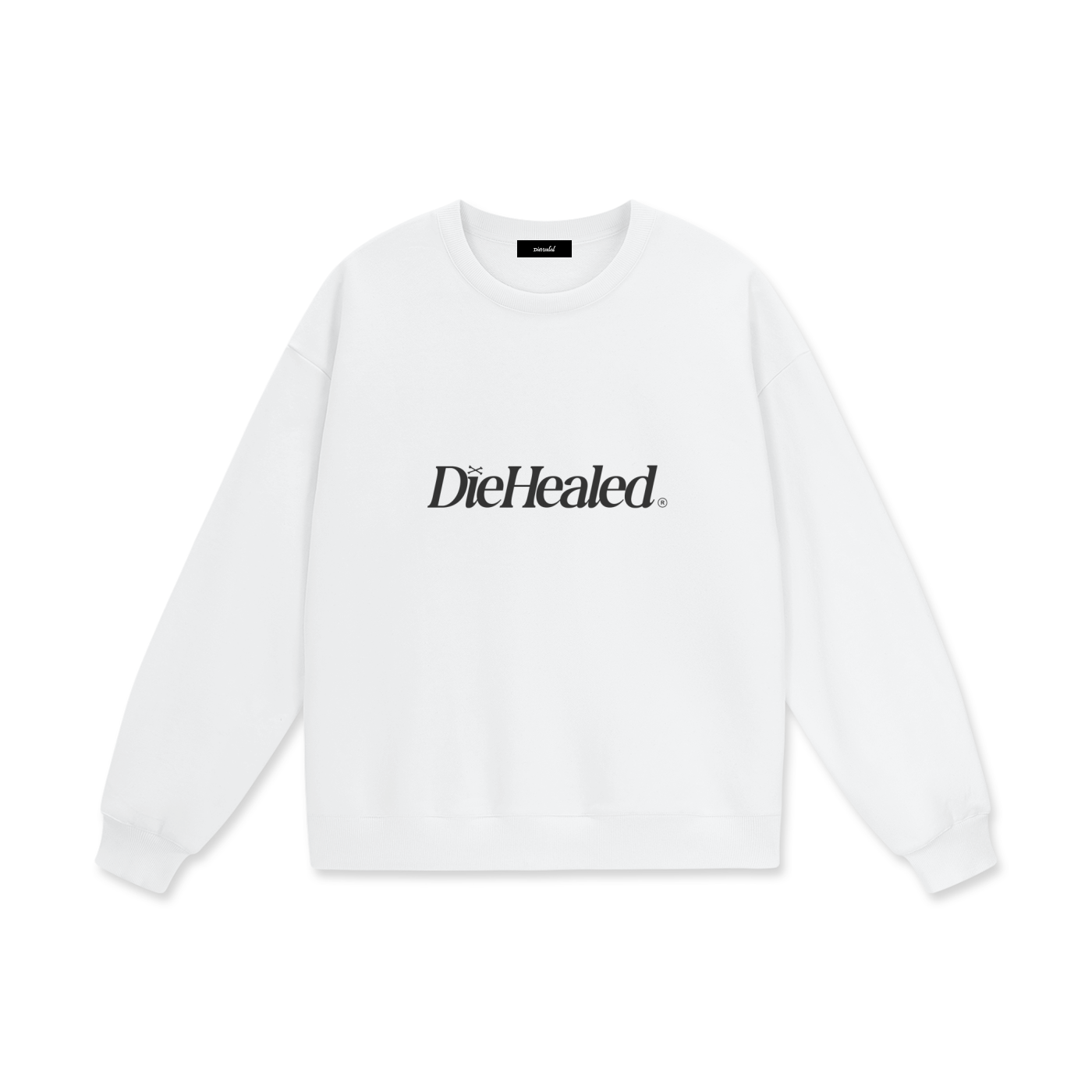 DieHealed Modern Logo Sweater (white)