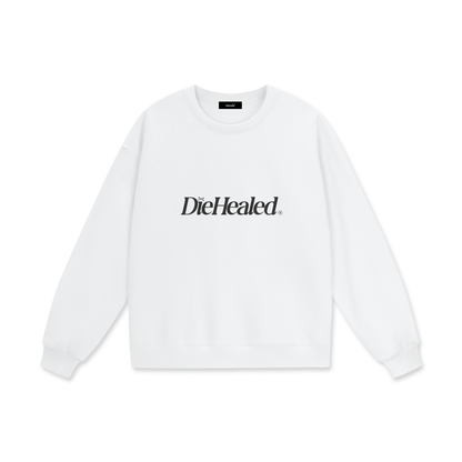 DieHealed Modern Logo Sweater (white)