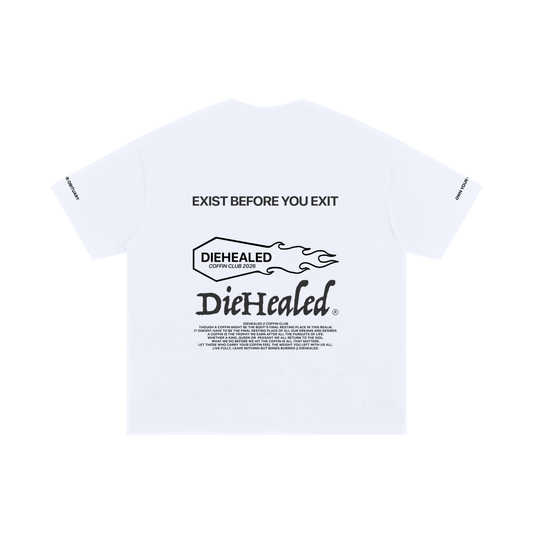 DieHealed Coffin Club Tee - White